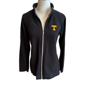 Tommy Bahama Tennessee Zip Aruba Sweatshirt Black Orange Embroidered L